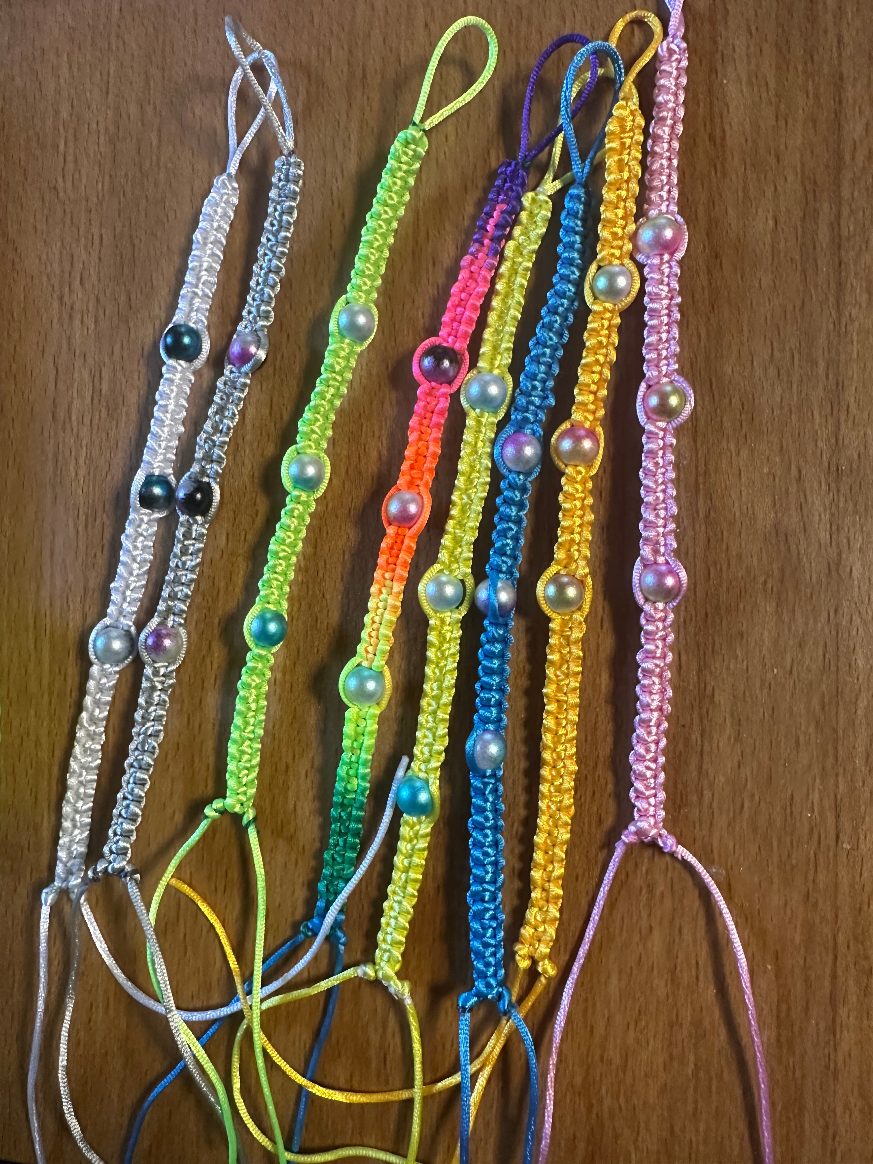 Macramé perlé